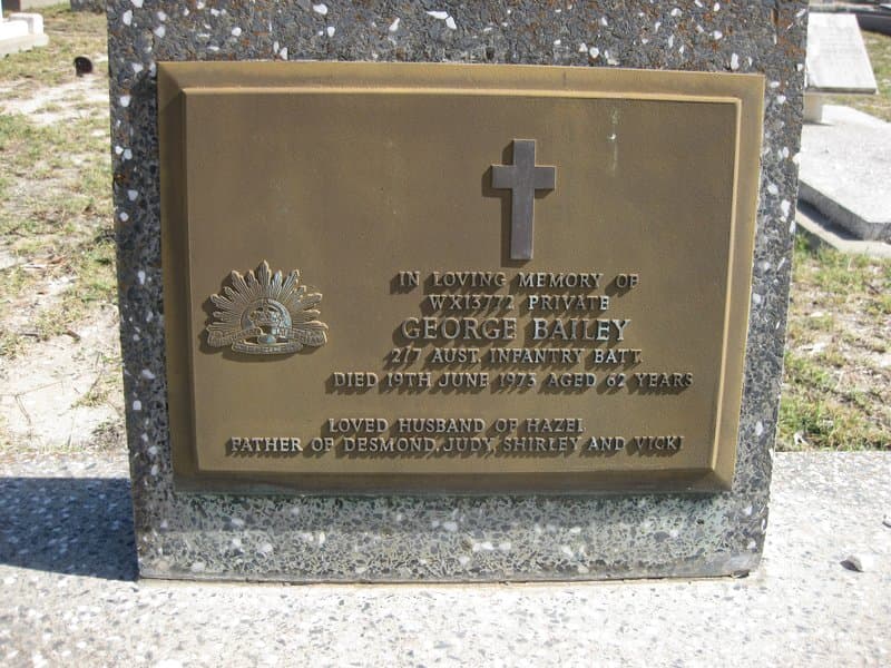 George BAILEY gravestone photograph 1