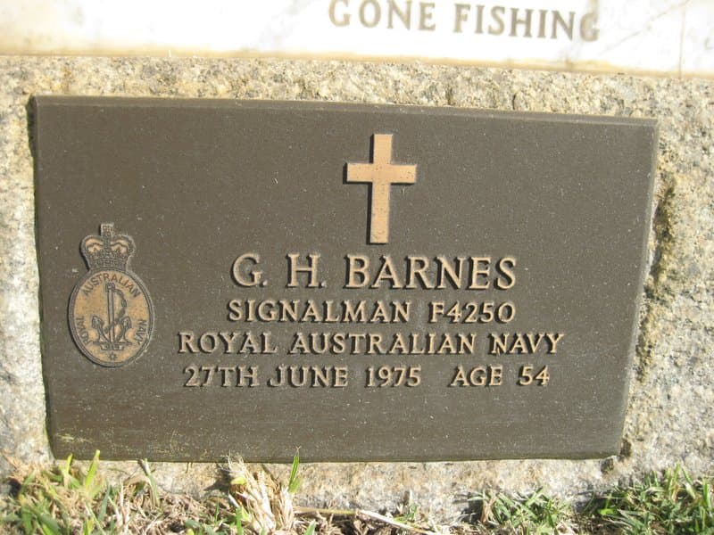 George Henry BARNES gravestone photograph 1
