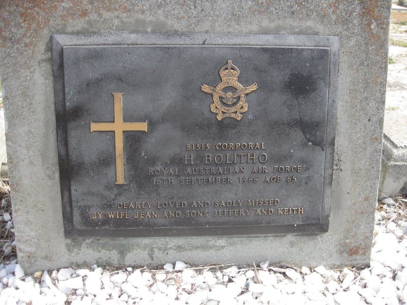 Herbert BOLITHO gravestone photograph 1