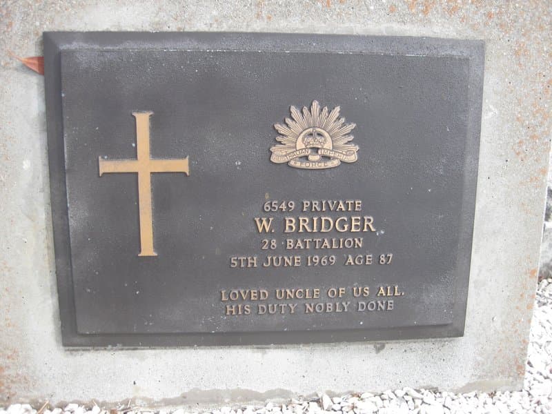 William BRIDGER gravestone photograph 1