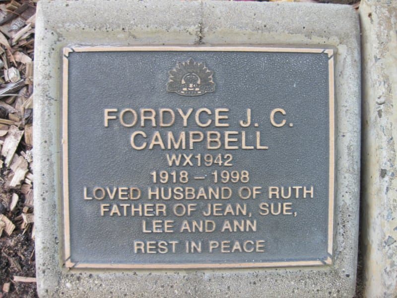 Fordyce Jack Charles CAMPBELL gravestone photograph 1