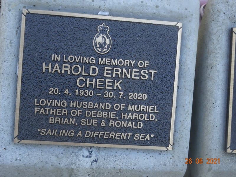 Harold Ernest CHEEK gravestone photograph 1