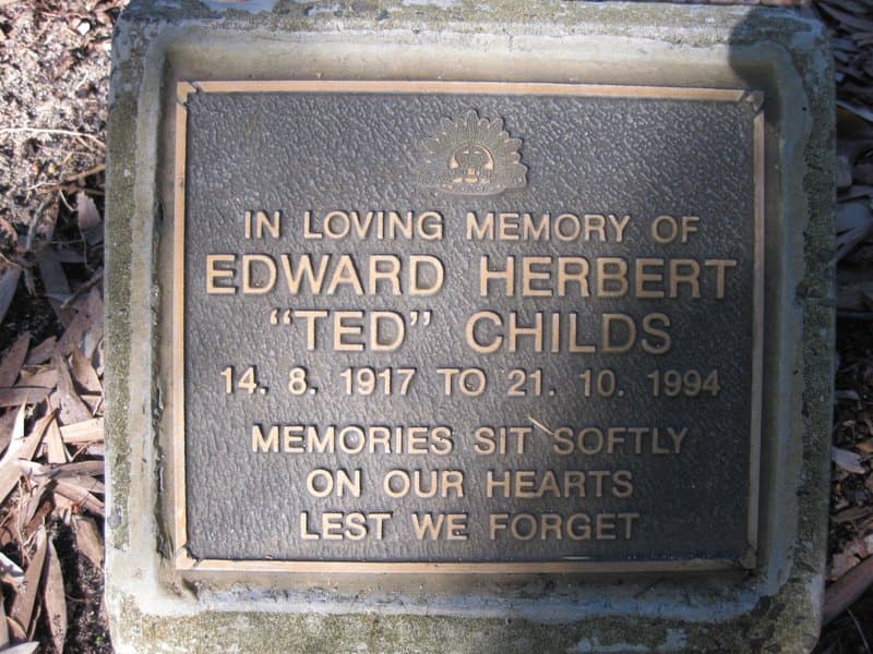 Edward Herbert CHILDS gravestone photograph 1