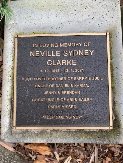Neville Sydney CLARKE gravestone photograph 1