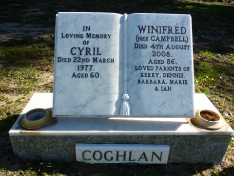 Cyril COGHLAN gravestone photograph 1