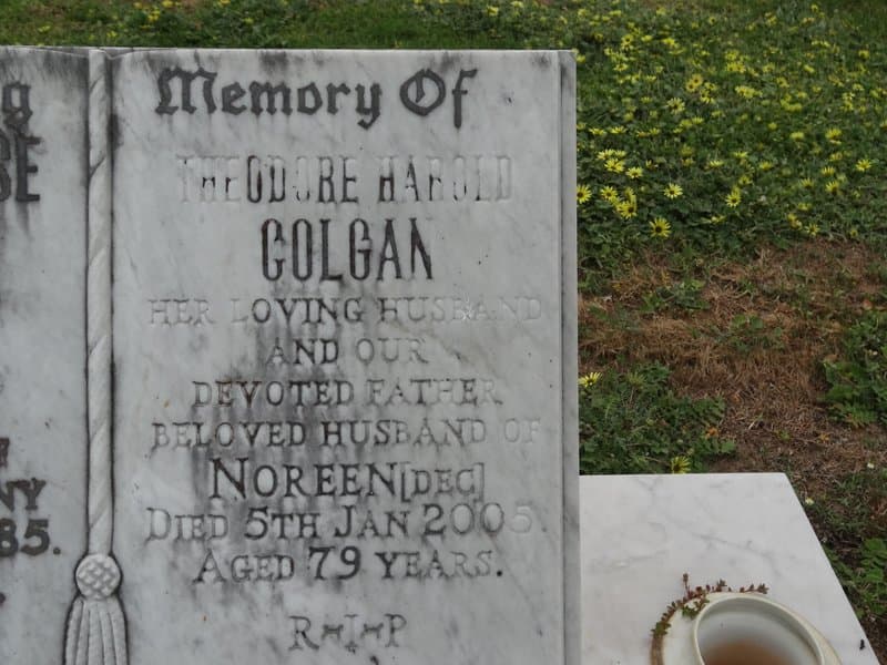 Theodore Harold COLGAN gravestone photograph 1