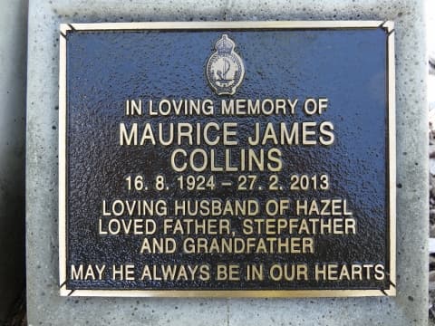 Maurice James COLLINS gravestone photograph 1