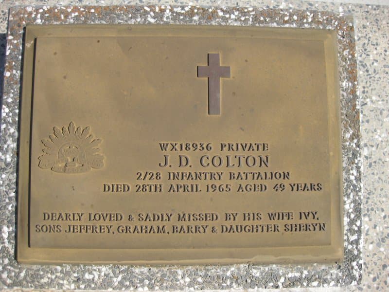 James David COLTON gravestone photograph 1