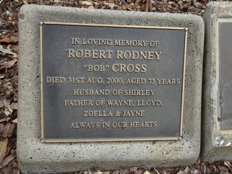 Robert Rodney CROSS gravestone photograph 1