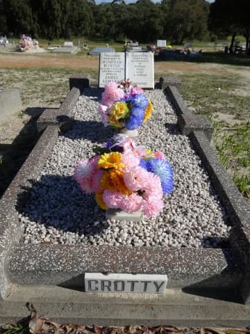 James Edward CROTTY gravestone photograph 2