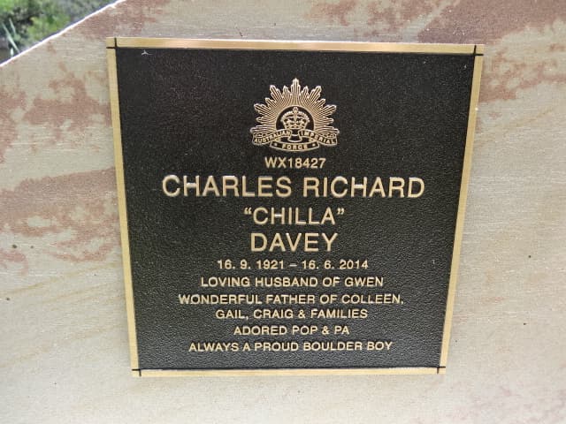Charles Richard \ DAVEY gravestone photograph 1