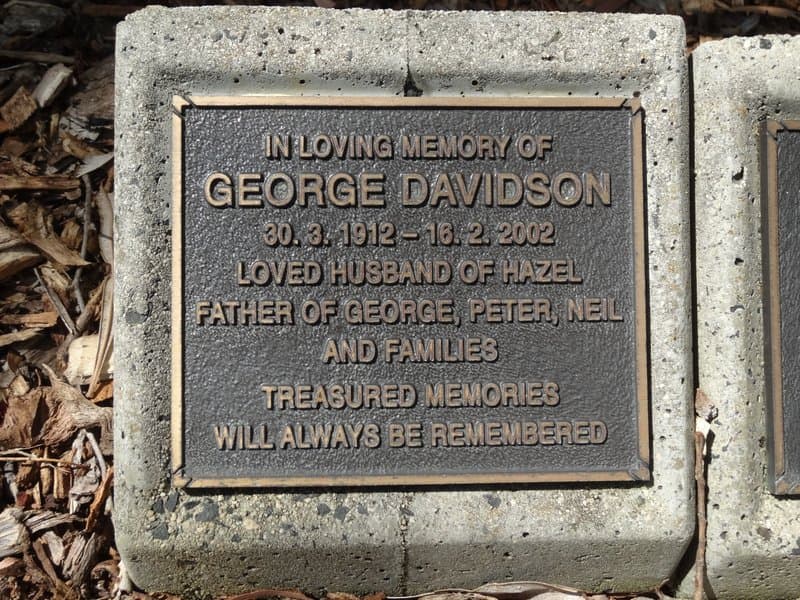 George DAVIDSON gravestone photograph 1