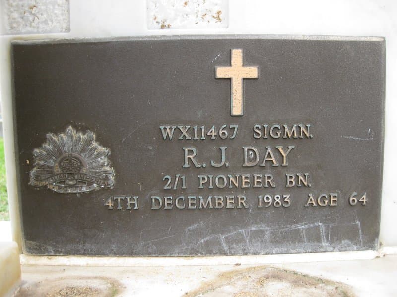 Ronald Jack DAY gravestone photograph 2