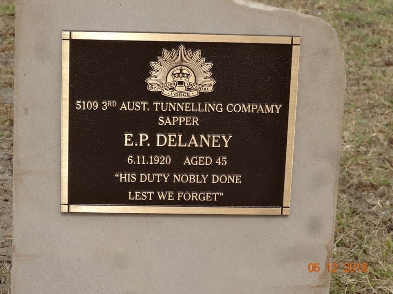 Edward Patrick DELANEY gravestone photograph 1