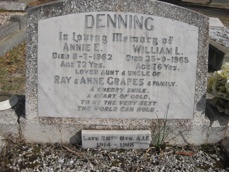 William Lawrence DENNING gravestone photograph 1