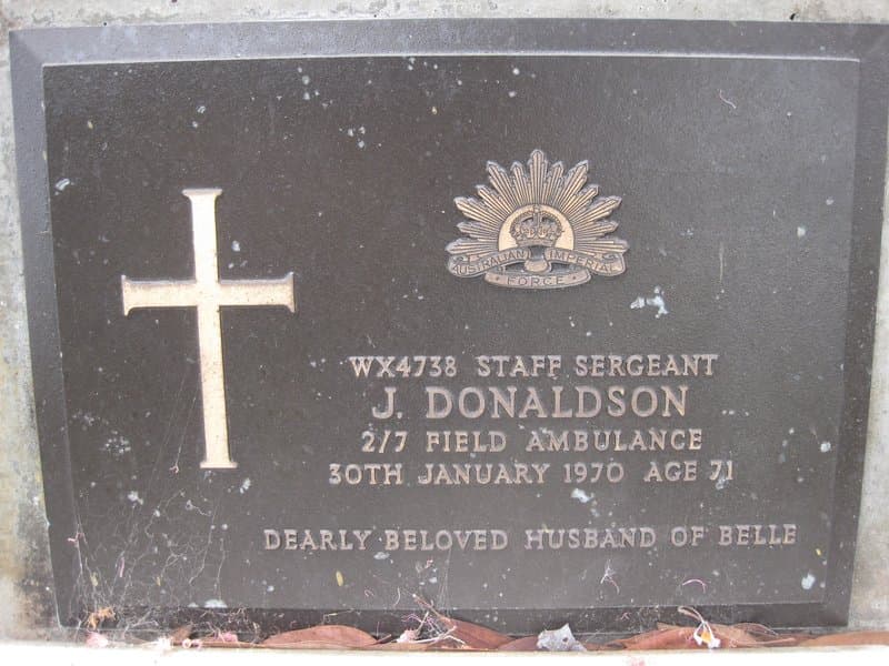 James DONALDSON gravestone photograph 1