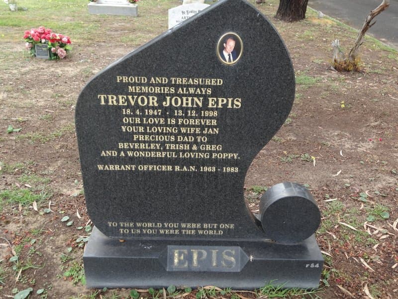Trevor John EPIS gravestone photograph 1