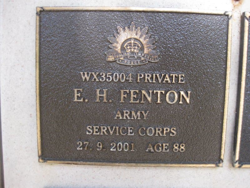 Edward Henry FENTON gravestone photograph 1