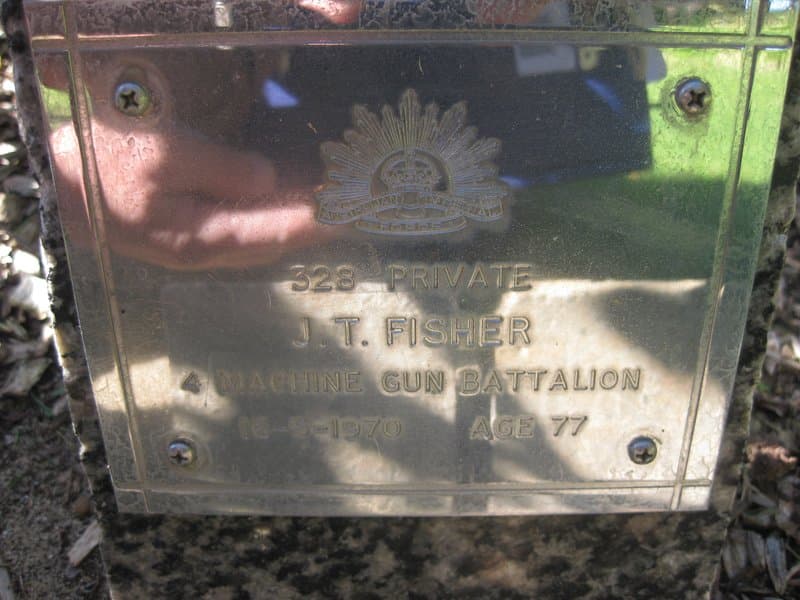 James Thomas FISHER gravestone photograph 1