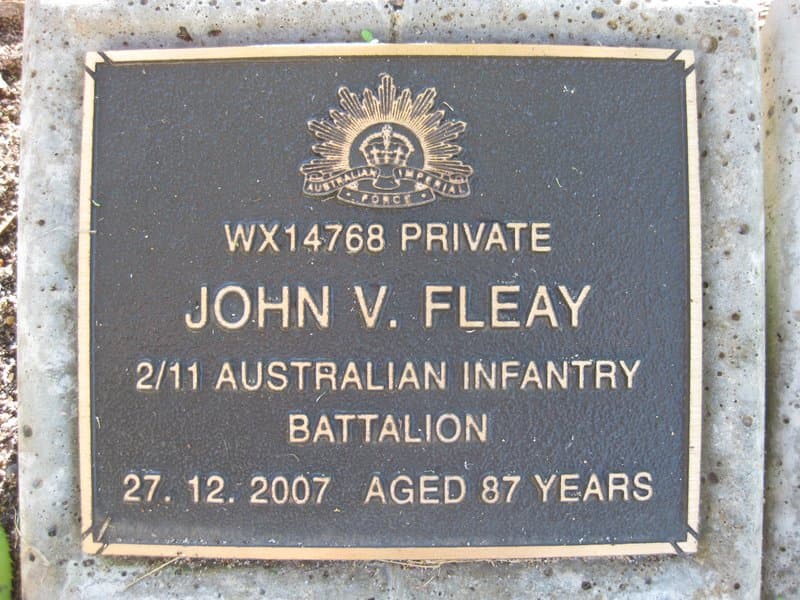 John Vernon \ FLEAY gravestone photograph 1