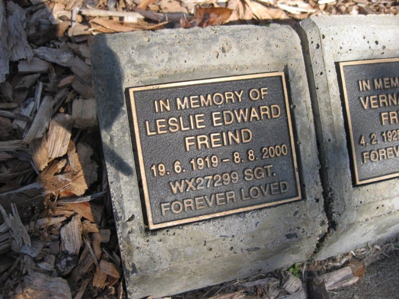 Leslie Edward FREIND gravestone photograph 1