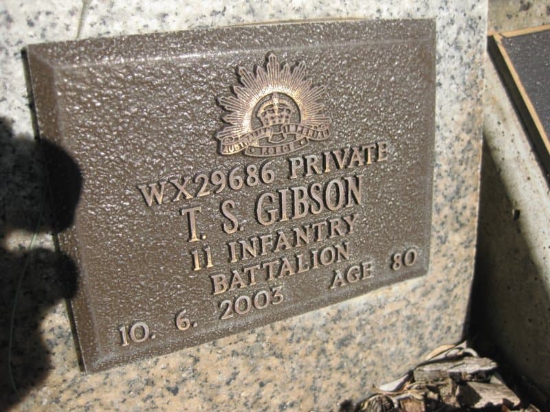 Trevor Stanley GIBSON gravestone photograph 1