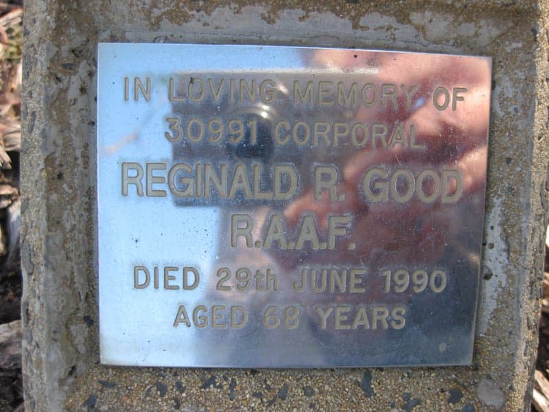 Reginald Robert GOOD gravestone photograph 1