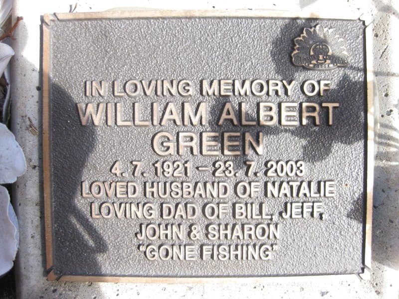 William Albert GREEN gravestone photograph 1