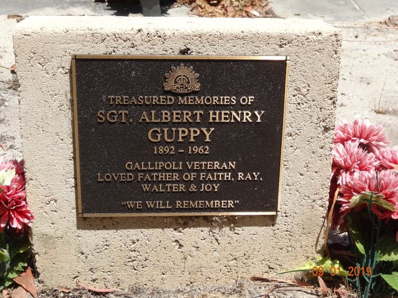 Albert Henry GUPPY gravestone photograph 1