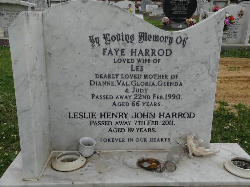 Leslie Henry John HARROD gravestone photograph 1