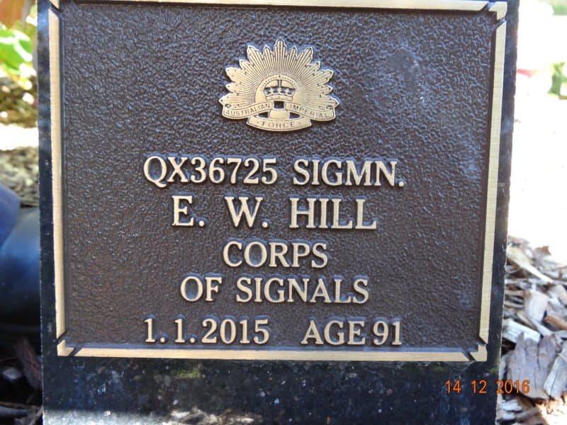 Edward William HILL gravestone photograph 1