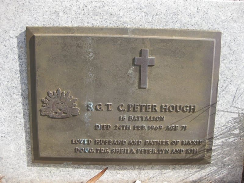 Colville Peter HOUGH gravestone photograph 1