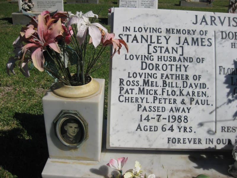 Stanley James JARVIS gravestone photograph 1