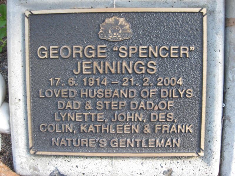 George Spencer JENNINGS gravestone photograph 1
