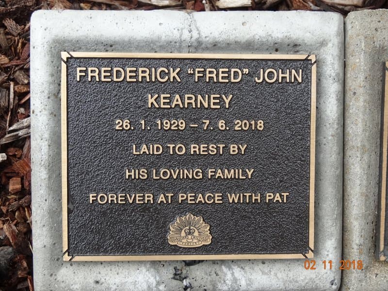 Frederick John KEARNEY gravestone photograph 1