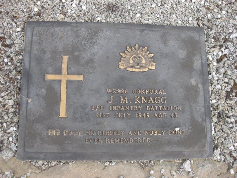 Joseph KNAGG gravestone photograph 1