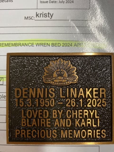 Dennis Wayne LINAKER gravestone photograph 1