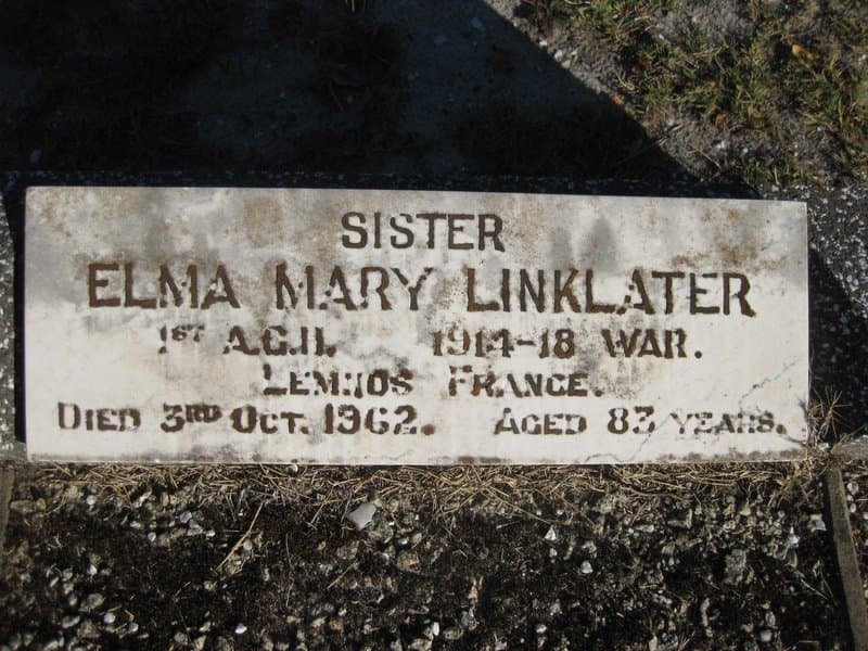 Elma Mary LINKLATER gravestone photograph 1