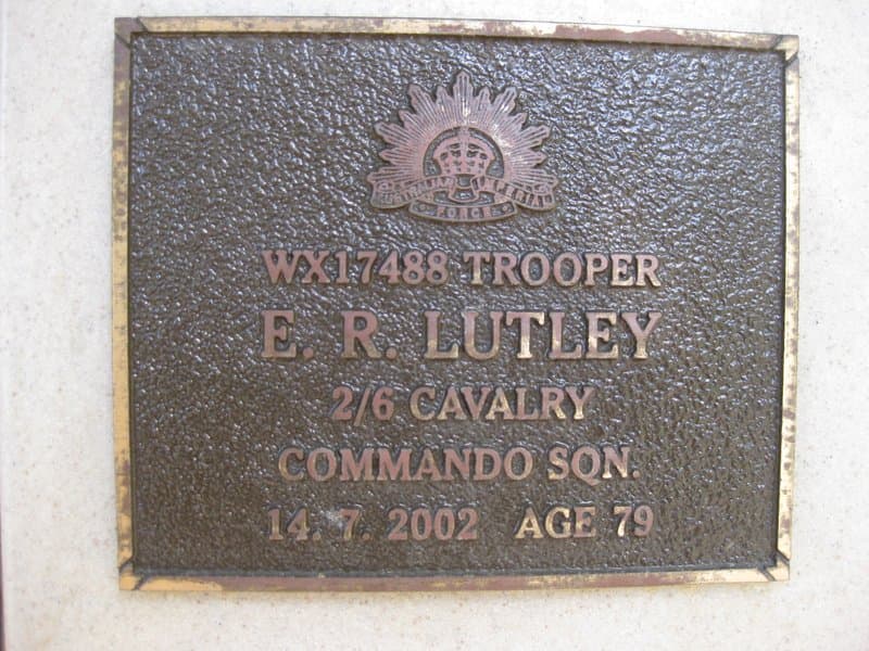 Edward Robert LUTLEY gravestone photograph 1