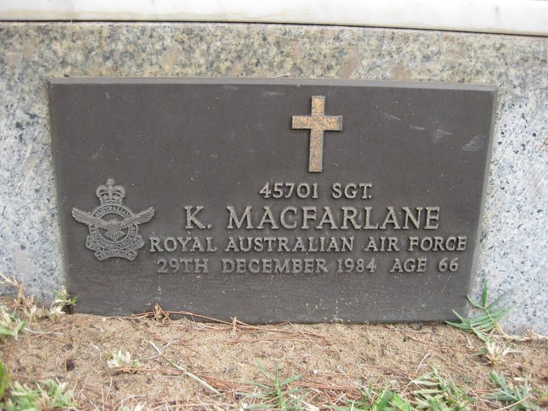 Kenneth Macfarlane MACFARLANE gravestone photograph 1