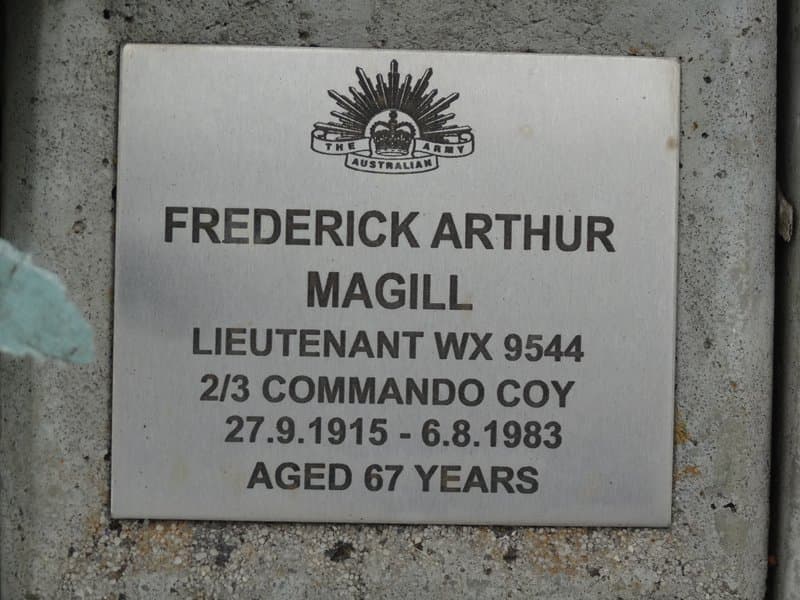 Frederick Arthur MAGILL gravestone photograph 1