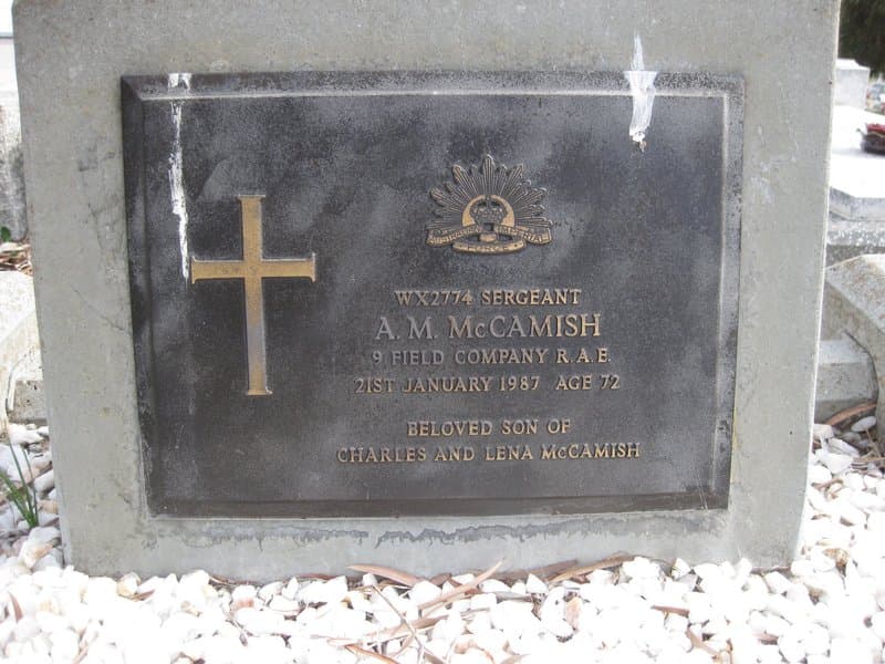 Arthur Maxwell MCCAMISH gravestone photograph 1