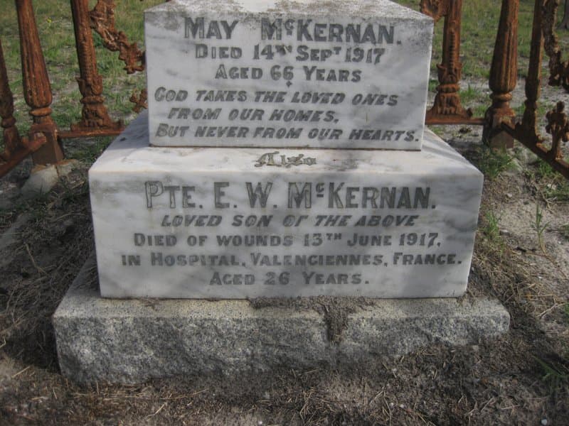 Edward Walter MCKERNAN gravestone photograph 1