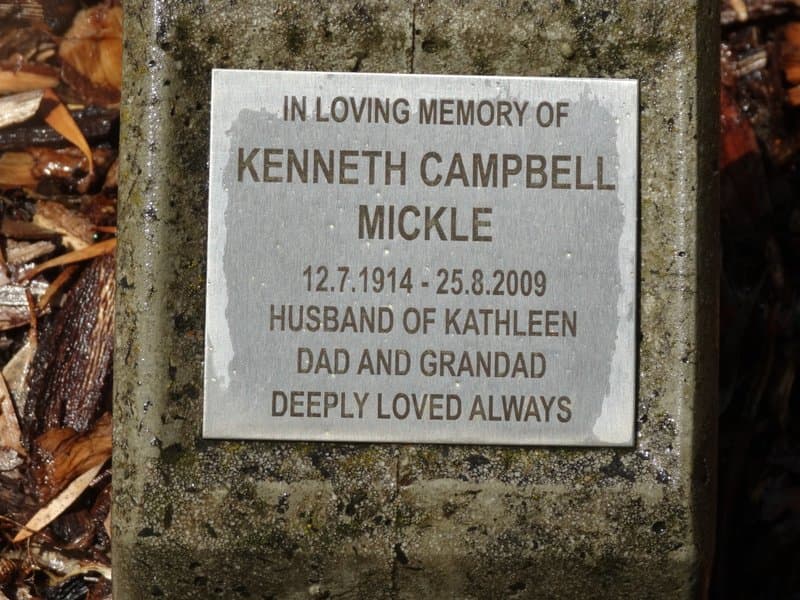 Kenneth Campbell MICKLE gravestone photograph 1