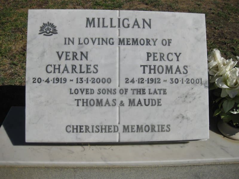 Vern Charles MILLIGAN gravestone photograph 1