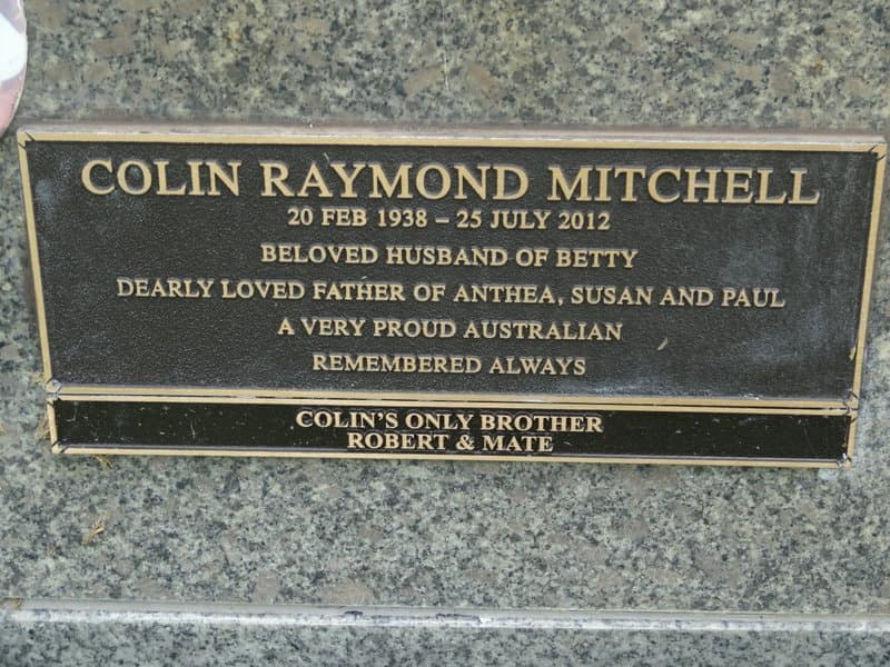 Colin Raymond MITCHELL gravestone photograph 1