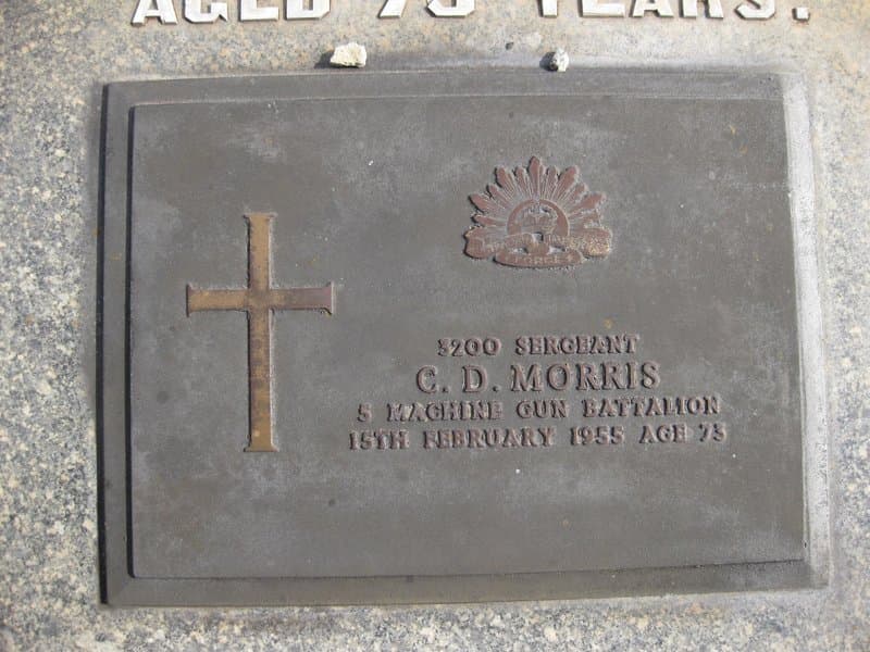 Walter MORRIS gravestone photograph 1