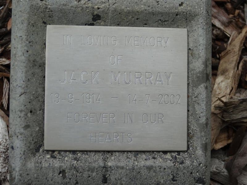 Jack MURRAY gravestone photograph 1