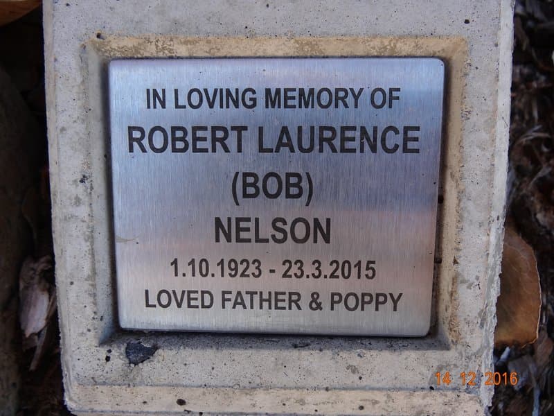 Robert Lawrence NELSON gravestone photograph 1