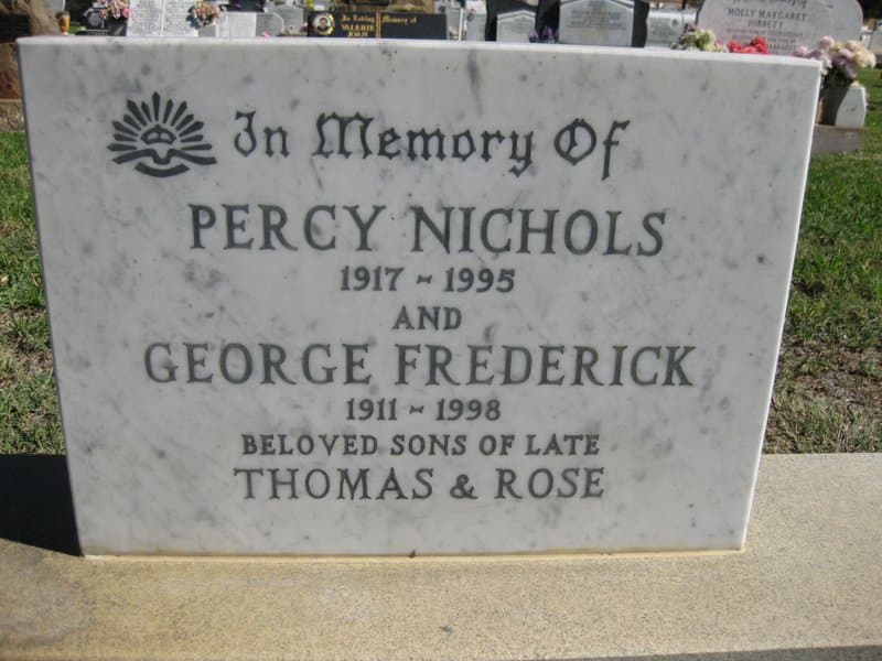 Percy NICHOLS gravestone photograph 1